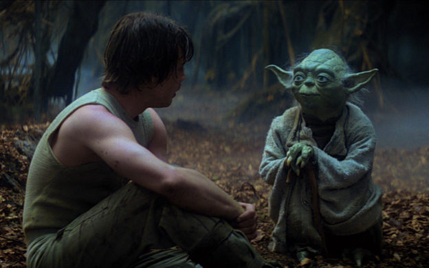 Luker Skywalker e Mestre Yoda