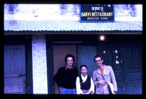 Daramsala, 1972, com a Doutora Dolma