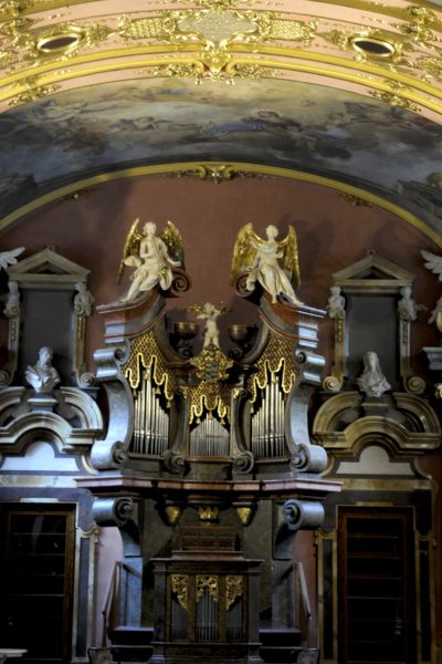 Detalhe do órgão no Clementinum.